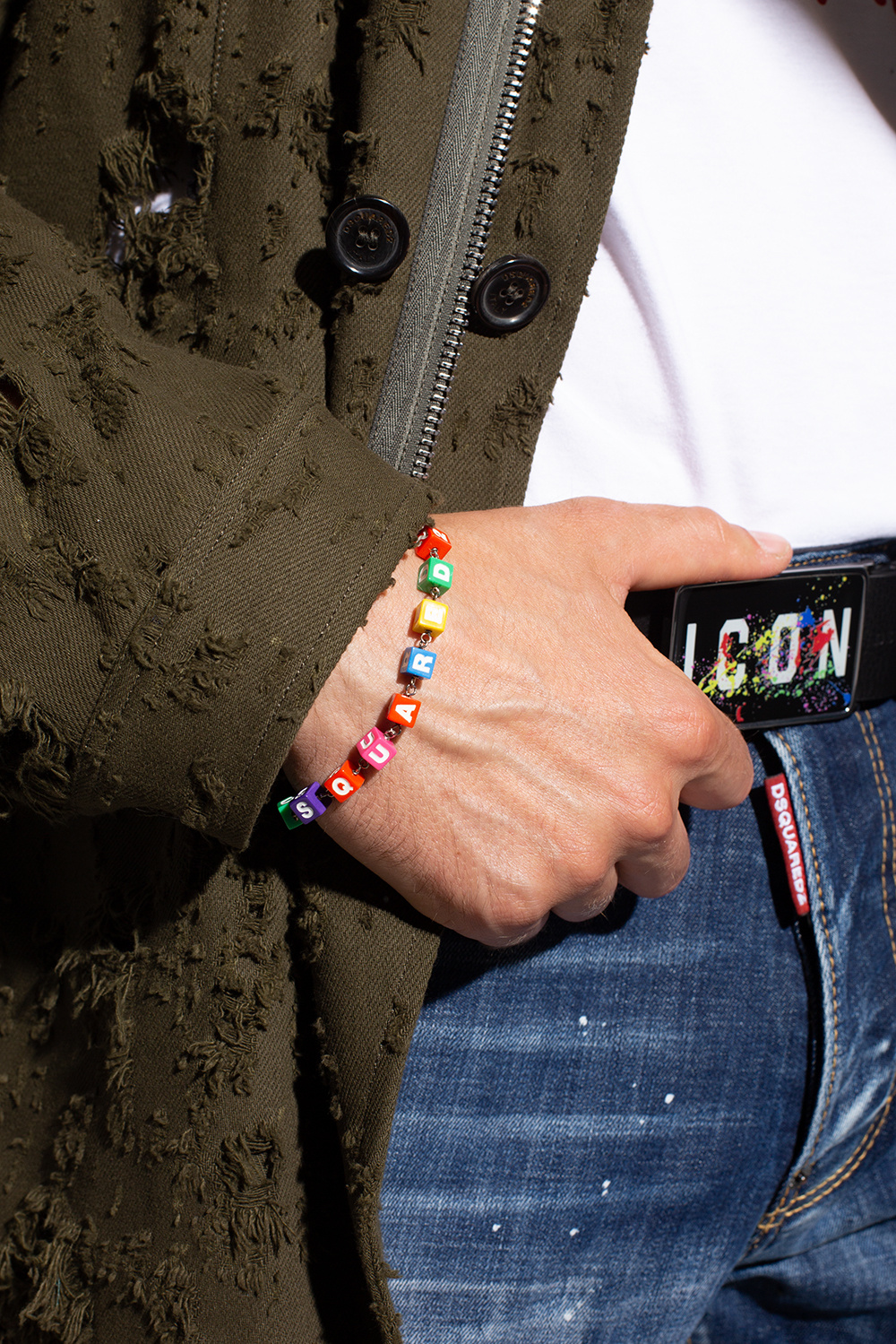 Multicolour Bracelet with logo Dsquared2 - Vitkac Canada